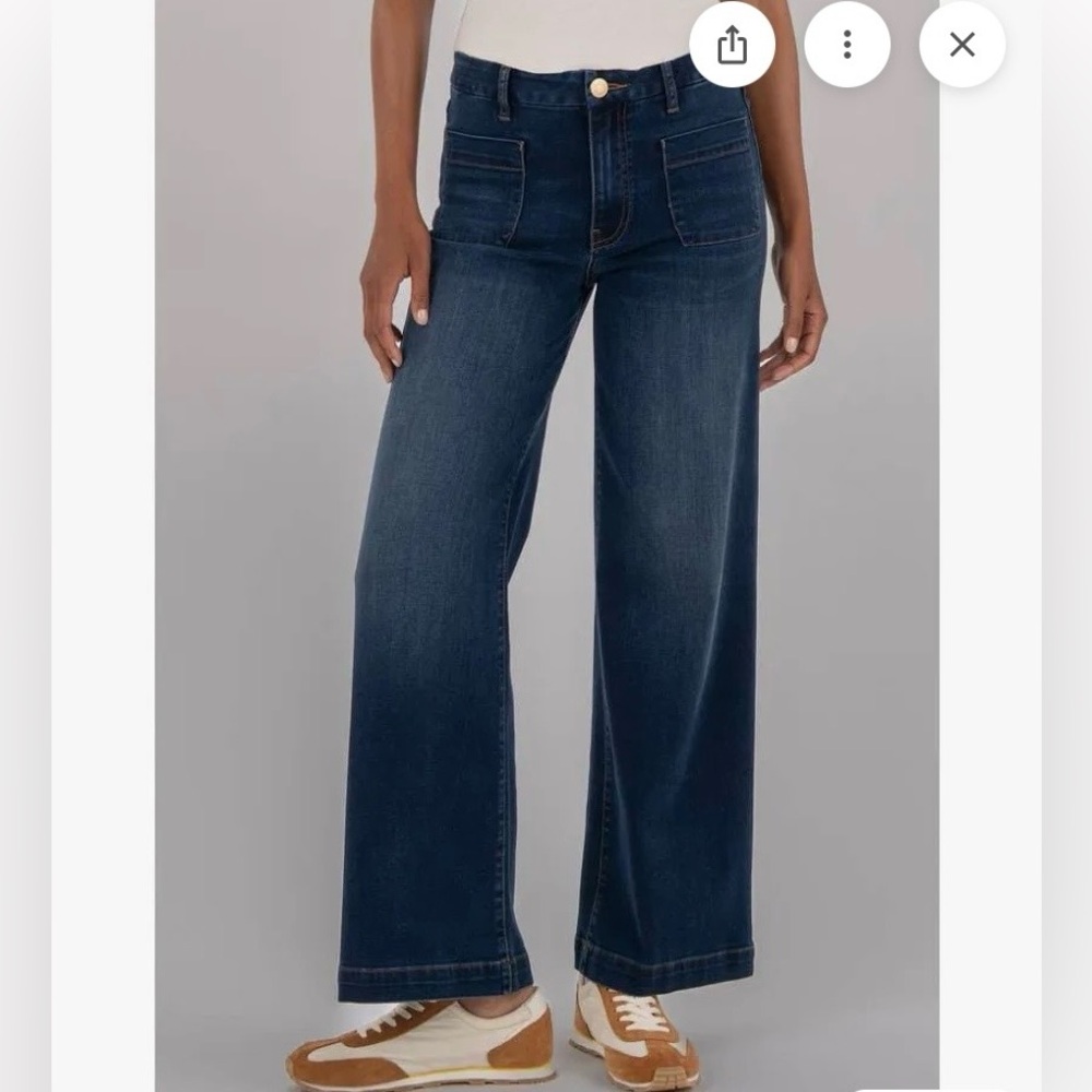 Kut from the Kloth Meg Wide Leg Jeans Size 12